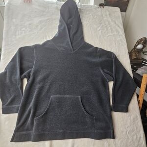 Eddie Bauer Hoodie Sweater Men’s Large Pullover Dark Gray oversized
